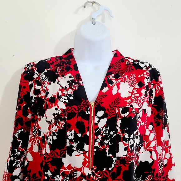 JJulia Smith flowered blouse  size M - Picture 2 of 6